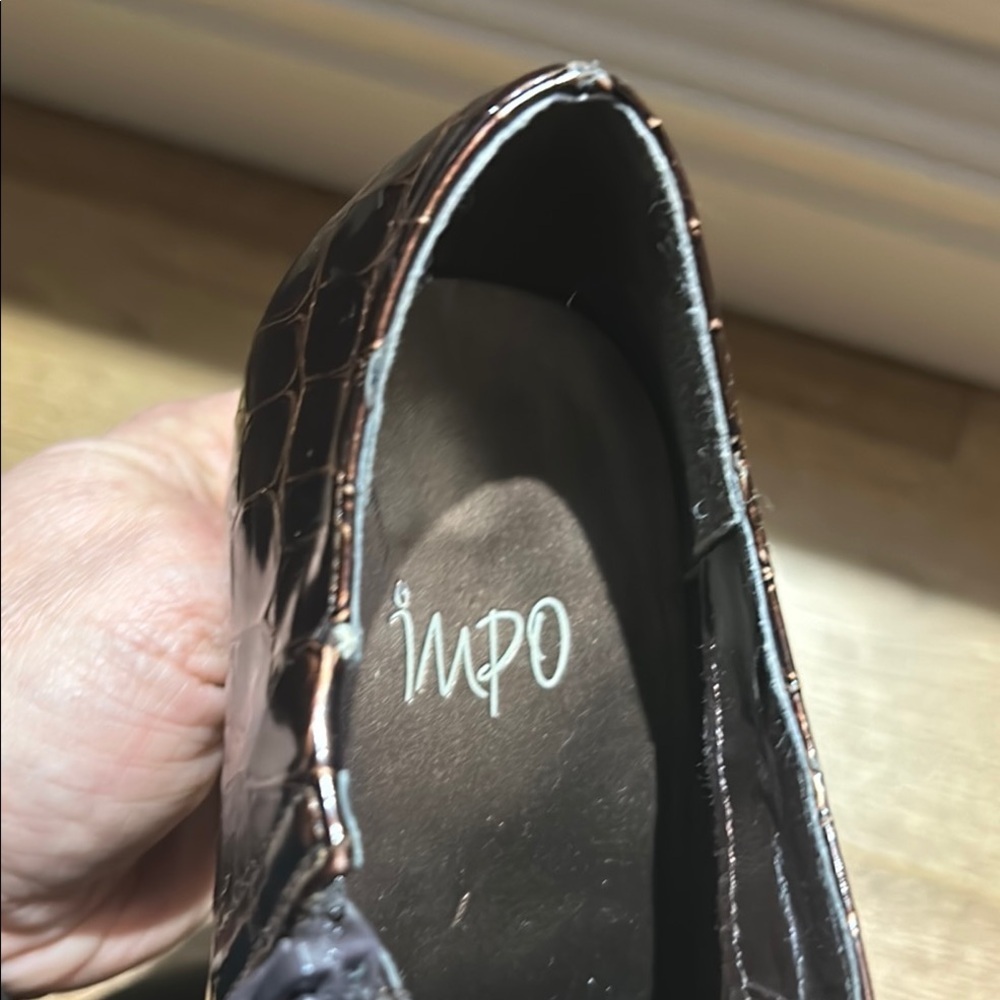 Brown Crocodile Pattern Ankle shoe - Picture 6 of 10